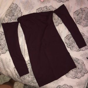 Burgundy Bodycon Dress
